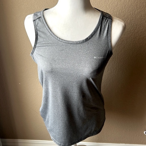 Columbia gray mesh racer back athletic tank, size medium - Picture 1 of 5